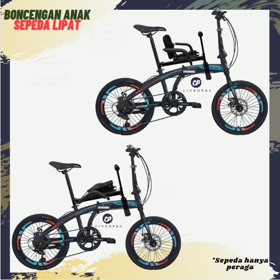 Kursi Boncengan Sepeda Lipat Mtb Mini Exotic Untuk Anak Depan Belakang