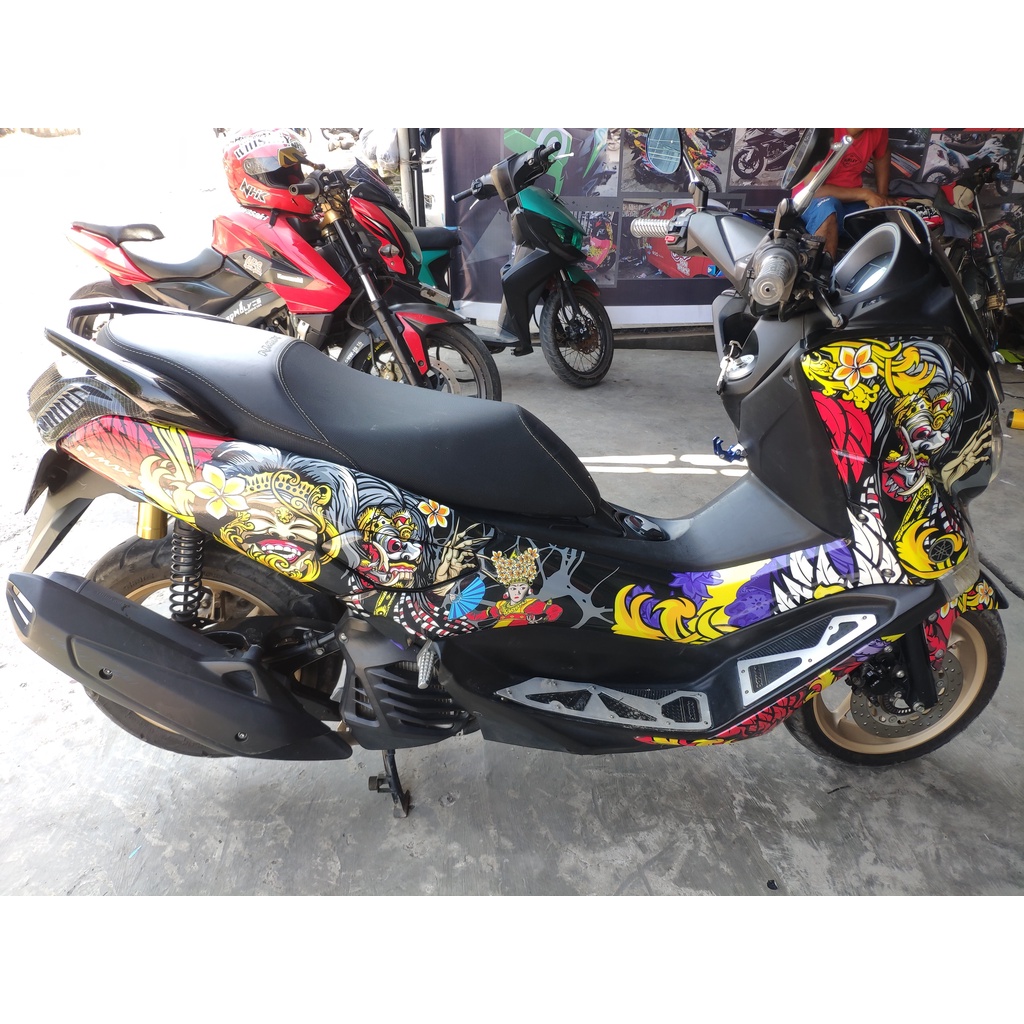 Stiker Nmax Decal Full Body Nmax Premium Black Ramayana Glossy DNKZ