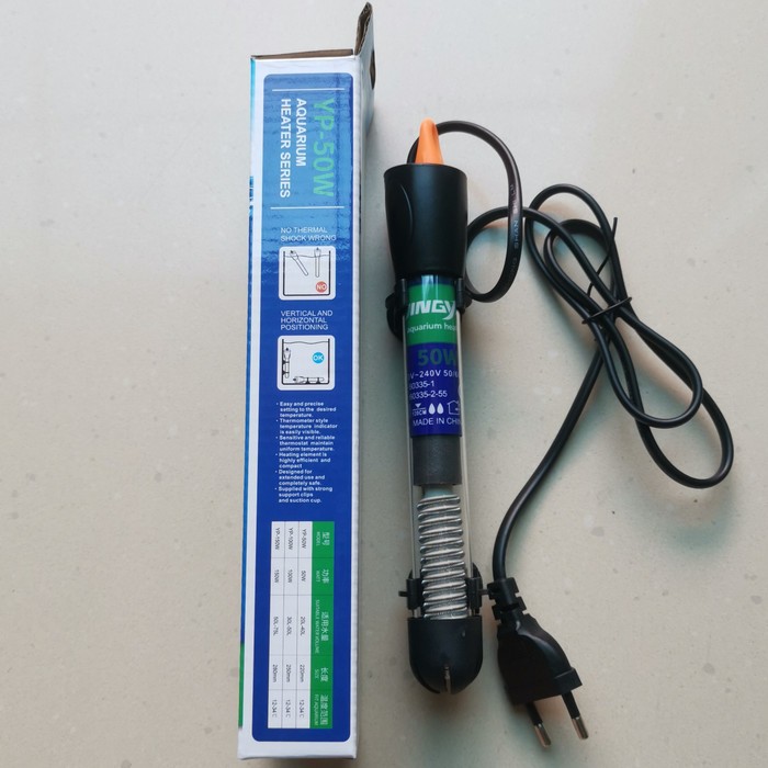 JINGYE HEATER 25 Watt PEMANAS AIR / PENGHANGAT AIR aquarium 25watt 25w