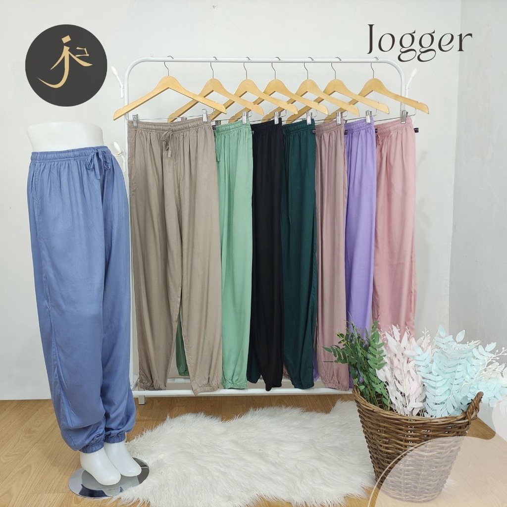 JOGGER Rayon Twill Premium Adem dan Murah JOGGER