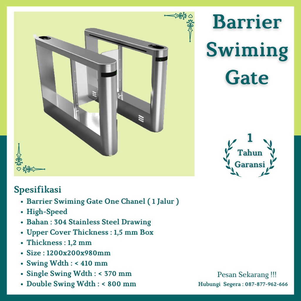 Pedestrian Gate/ Barrier Flap Gate / Flap Barrier / Pintu Otomatis