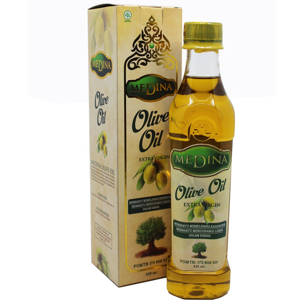 Minyak Zaitun Medina 325 ML Extra Virgin Olive Oil BPOM Asli Original
