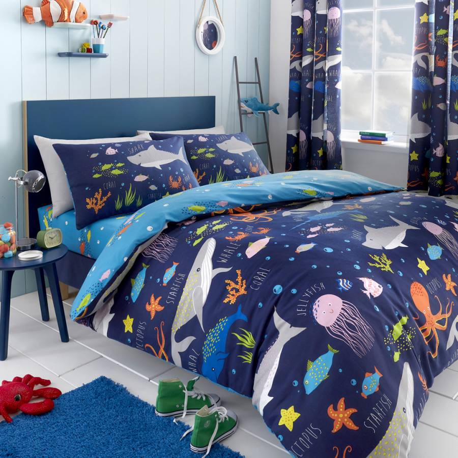 Sprei 160x200 180x200 Motif baby Shark - Promo 10.10