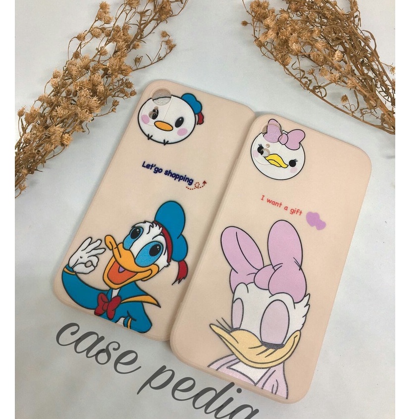 Case Casing Vivo Y12 Y12s Y15 Y17 Y20 Y20s Y19 Y30 Y30i Y50 S1 S1 Pro T1 PRO 5G T1 5G/Y75 5G Soft Case Disney Donald Cartoon Silikon Casing Square Edge