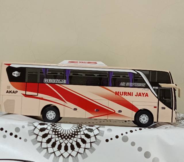 Miniatur Bus bis / mainan bus bis bus Murni jaya