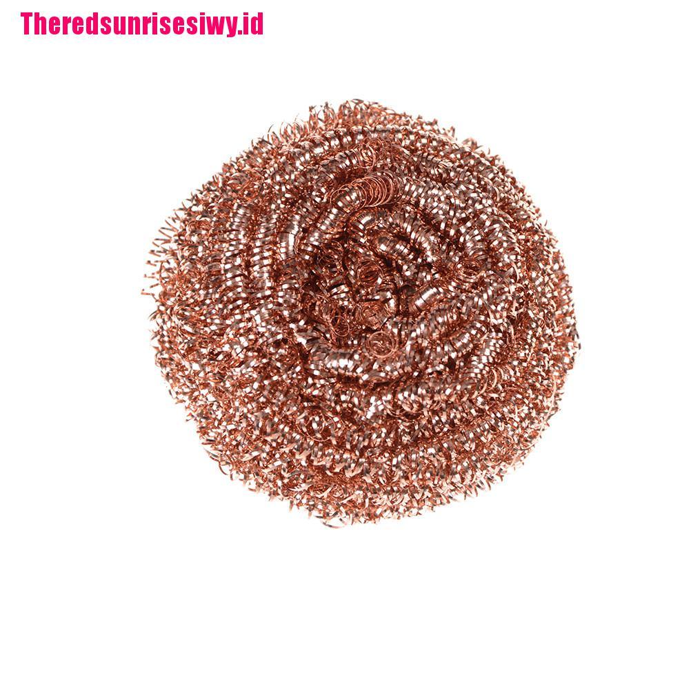 【Theredsunrisesiwy.id】Welding Soldering Solder Iron Tip Cleaner Cleaning Steel Wire Sponge Ball