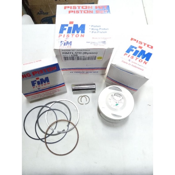 Piston seher kit byson oversize standar original fim