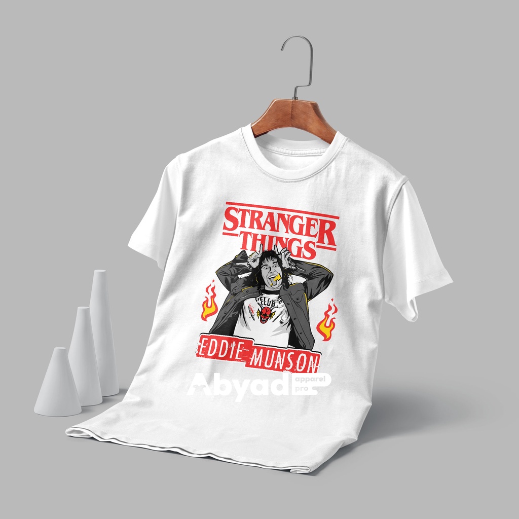 Kaos Eddie Munson Stranger Things Bahan Combed Premium