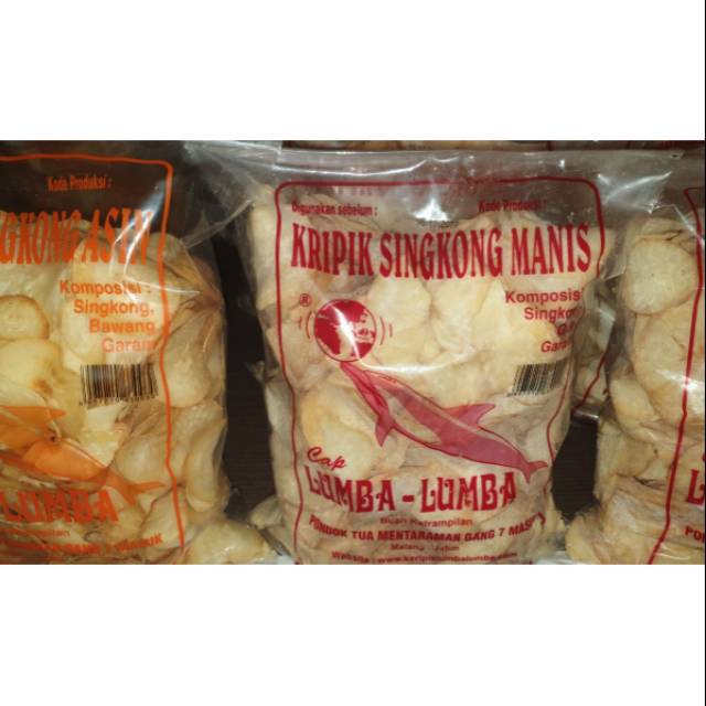 

Keripik singkong lumba-lumba