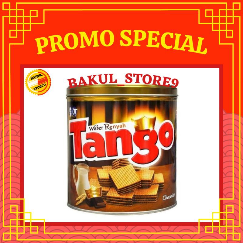 Wafer Tango Coklat Kaleng 290 Gram