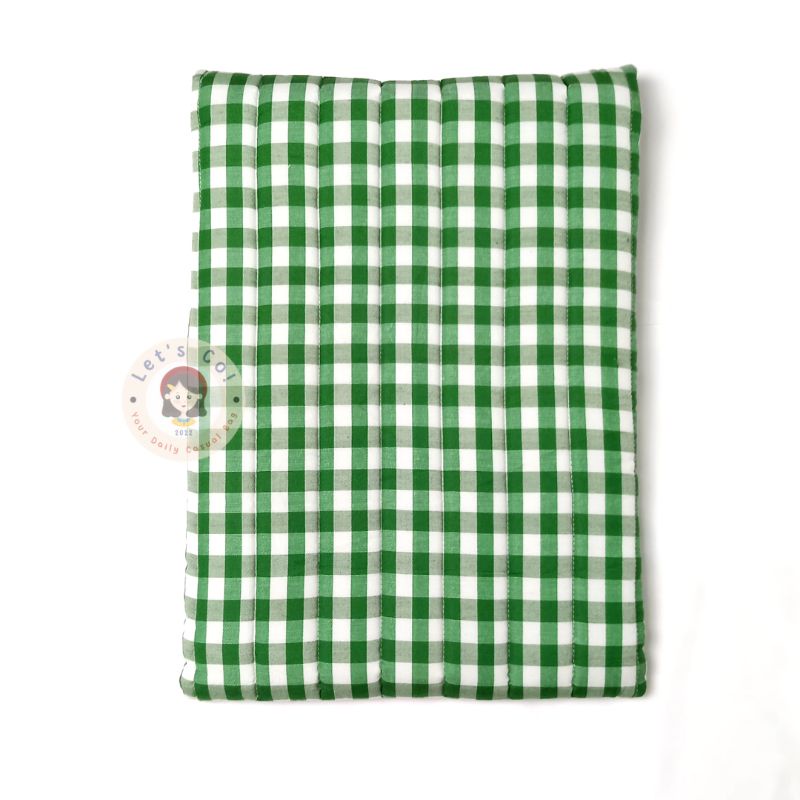 FREE Sticker Puffy Laptop Sleeve 13&quot;-14&quot; Gingham Pattern Naara by Let's Co!