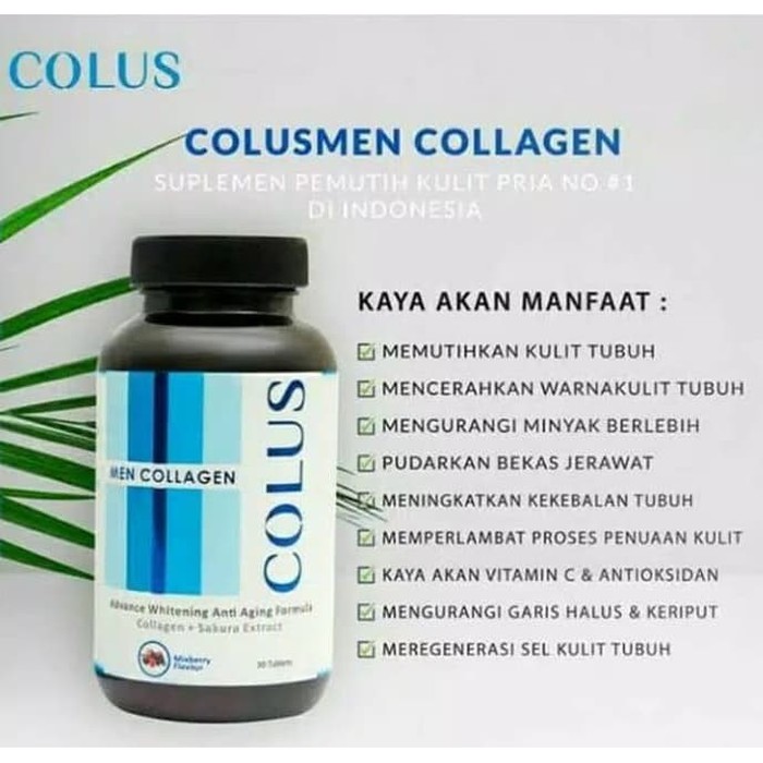 DISKON -  COLUS Men Collagen Suplemen Pria