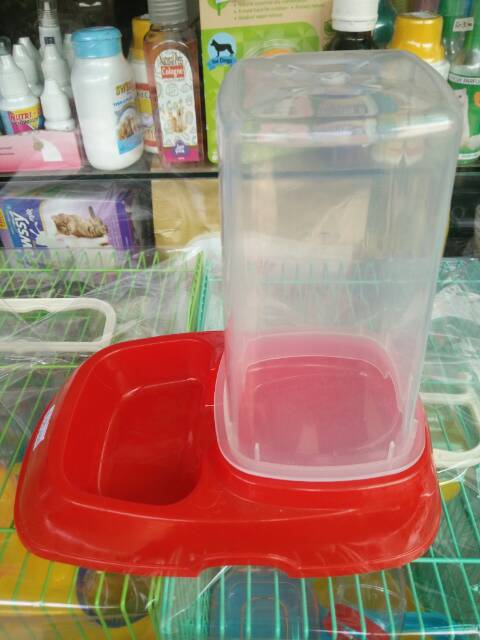 Tempat Makan Hewan Kucing Anjing  Dispenser Single