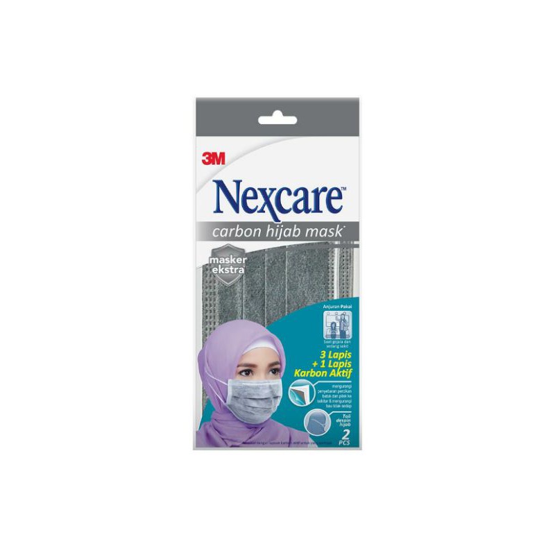 nexcare masker 3M/masker dewasa/masker nexcare hijab/masker karbon nexcare