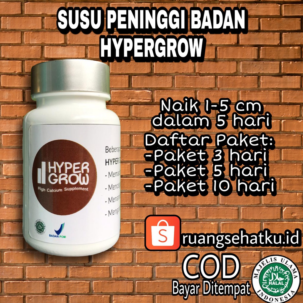 

SUSU HYPERGROW ORIGINAL - PENINGGI BADAN HYPERGROW - PENINGGI BADAN BEST SELLER