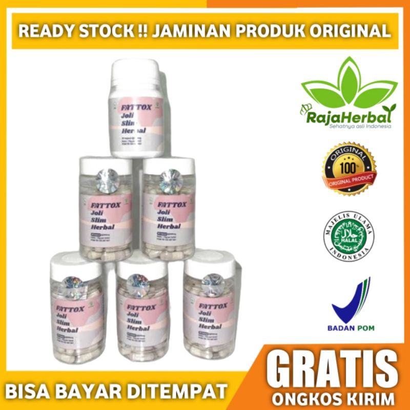 Fattox Joli Slim Herbal Obat Pelangsing Badan Ampuh Herbal BPOM