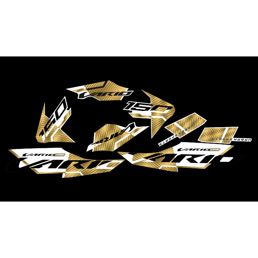 Striping Vario 150 Malaysia New Gold Edition