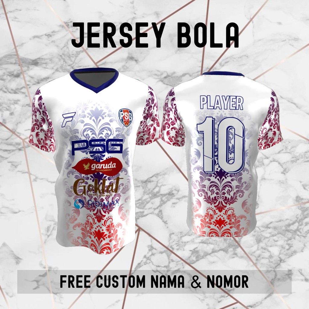 Jersey Batik PSG Pati Klub Bola Baju Kaos Custom Nama dan Nomor Punggung - 1144