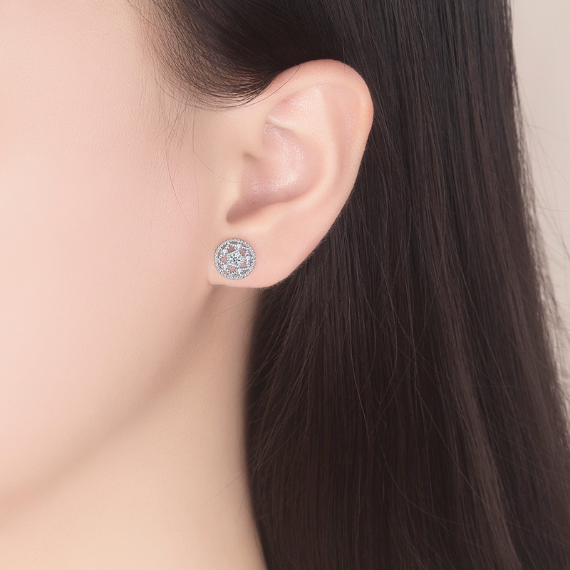 Anting Perak 925 Wanita Lotus King Fashion Perhiasan/Subang Telinga anting perempuan