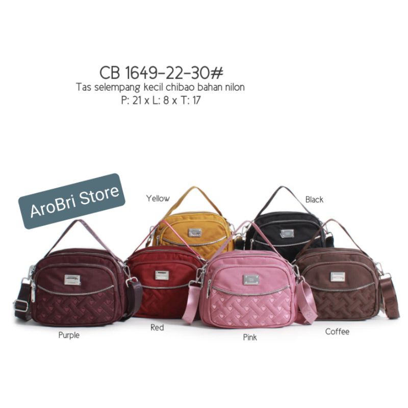 Tas selempang merk chibao CB 1649 -22-30 bahan nilon