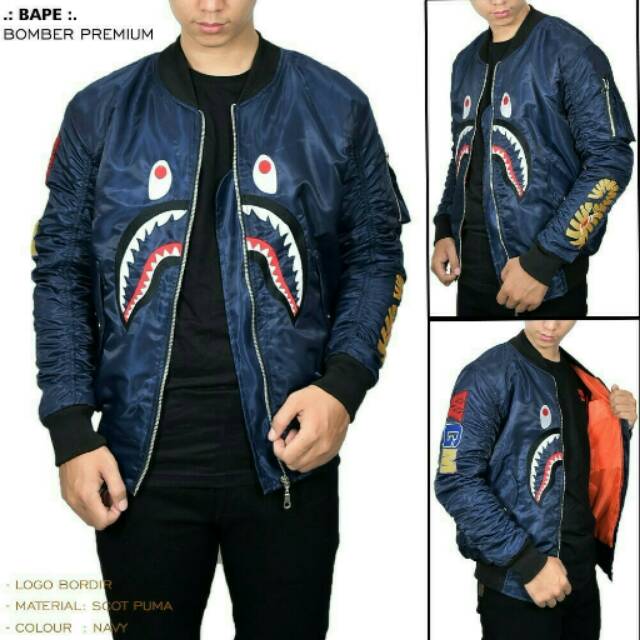 Jaket sweater/ jaket bomber bape original