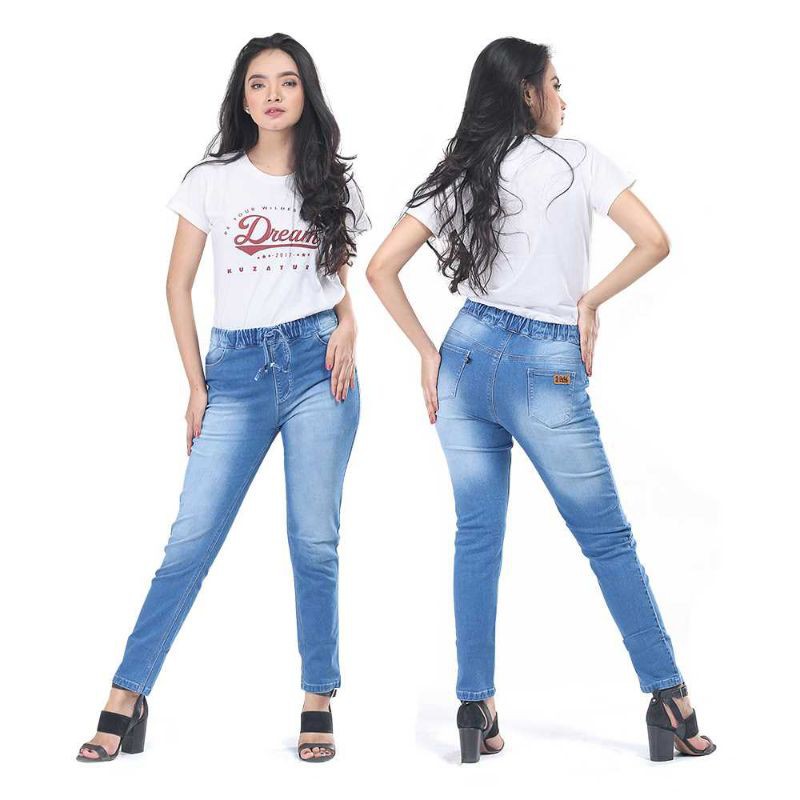 8 Model - Celana Jeans Denim Wanita Bahan Premium Garansi Original