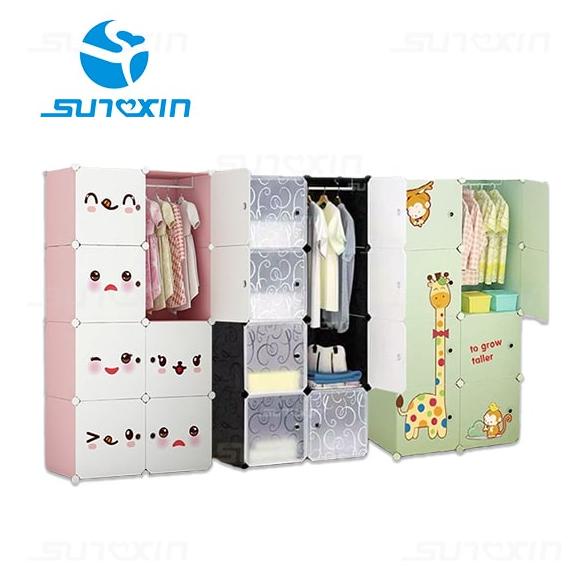 SUNXIN - LEMARI KOTAK PLASTIK PORTABLE BONGKAR PASANG RAK SERBAGUNA TERMURAHH...,,,,,