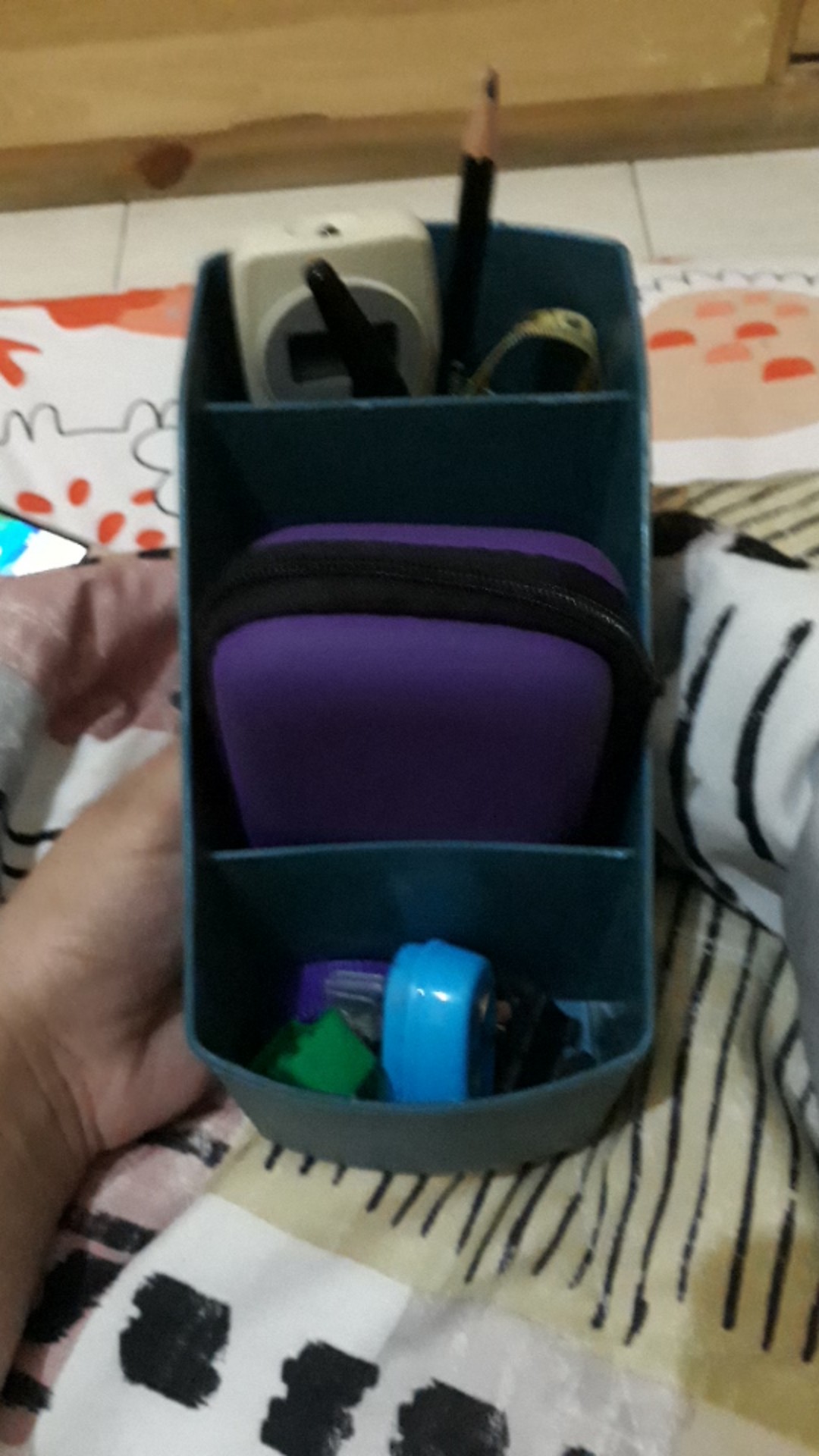 [termurah] Kotak Penyimpanan Make Up / Atk Plastik Multifungsi Zt3078 Murah
