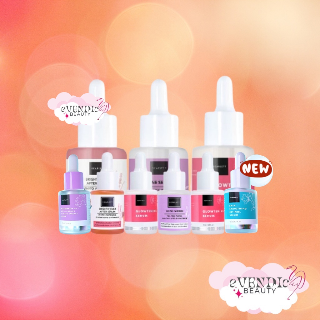 READY Scarlett Whitening Serum Brightly Ever After / Serum Acne Scarlett by felicia felicya/ serum retinol/ serum niaciamide