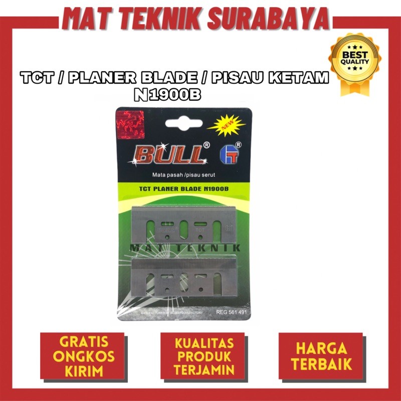 TCT N1900B Bull Hijau / Planer Blade / Mata Pisau Ketam / Sekap / Pasrah / Serut Kayu / Pasah