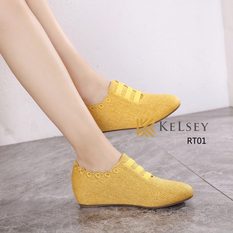 (GRATIS ALAS KAKI) Nicole Sepatu Wedges Wanita Kelsey 4cm RT01