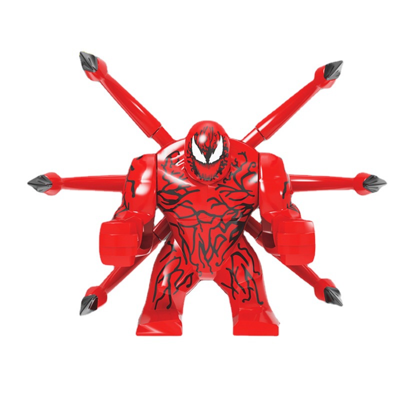 1pc Mainan Balok Bangun / Susun Model Minifigures Disney Carnage Spider Man Untuk Anak