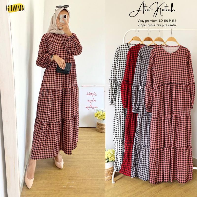 GAMIS/DRESS KOTAK JUMBO VOXY PREMIUM ALLSIZE FIT TO XXL