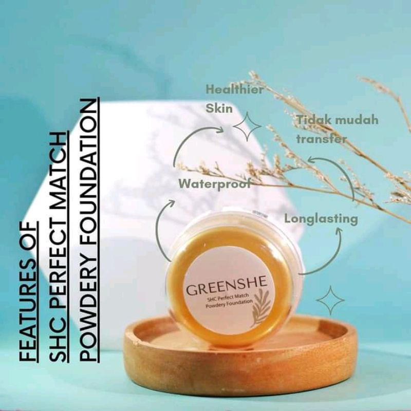 SHC Greenshe perfect match powdery foundation
