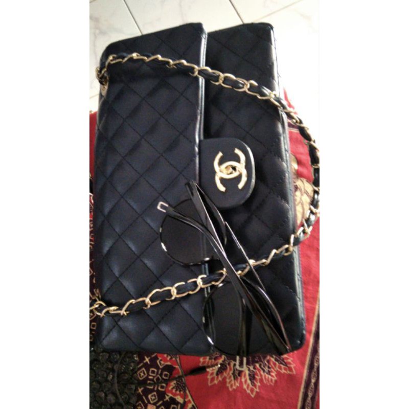 preloved tas channel dan kacamata mirror