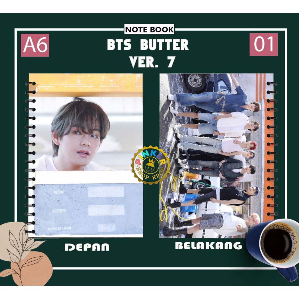 

Note/Notebook A6 BTS BUTTER VER 7 Buku Notes Note Kpop Murah
