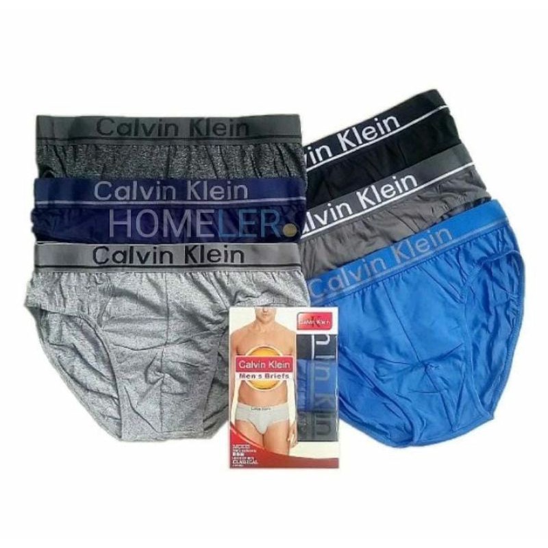 3Pcs Celana dalam calvin klein celana dalam pria sempak 1 box isi 3 pcs