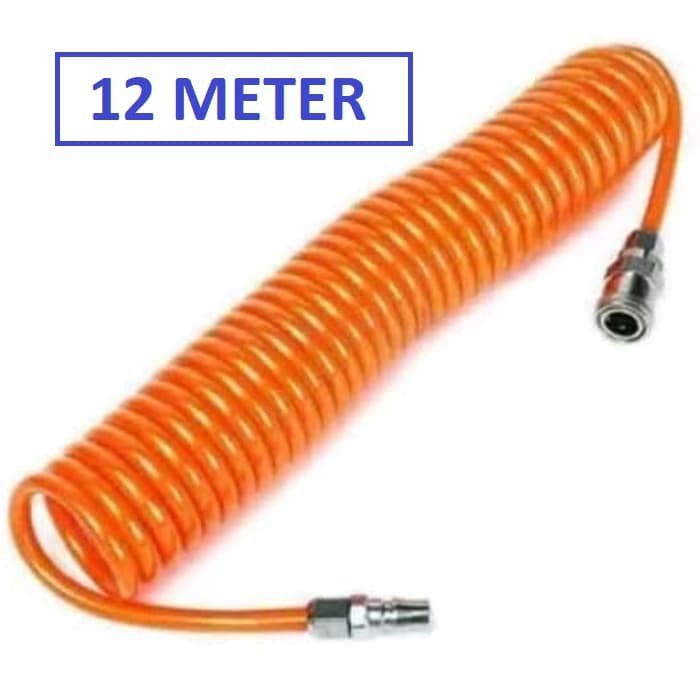 Selang Kompresor Selang PU Spiral 12 Meter