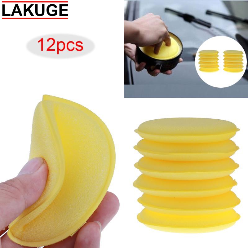 Paket Spons Busa Pad Poles Wax Body Mobil Motor 12Pcs