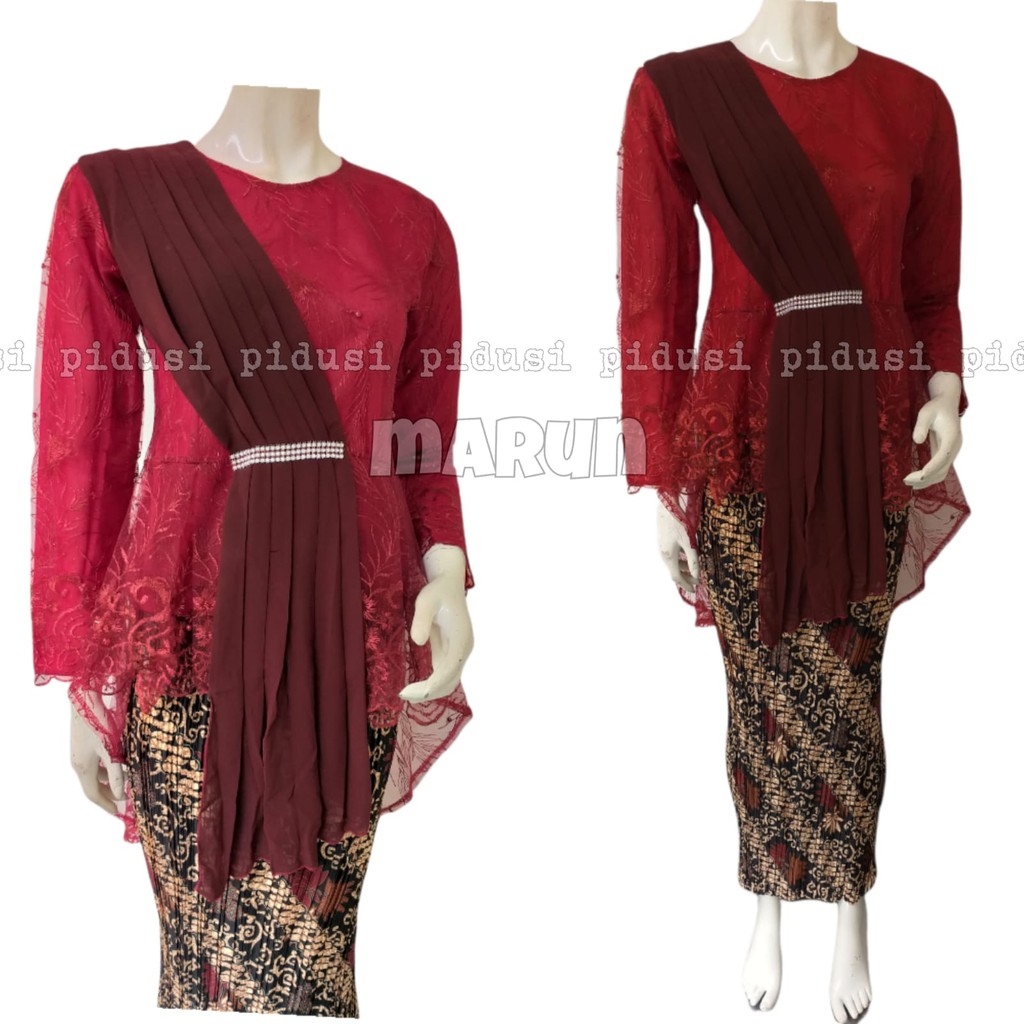 SET KEBAYA AURORA SELENDANG / SET KEBAYA ANAK MUDA / SET KEBAYA MODERN