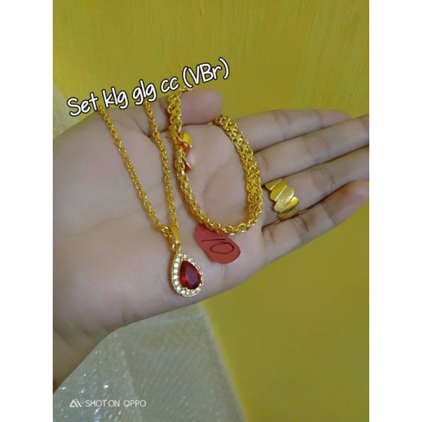 set kalung nori 45cm lapis ems24k