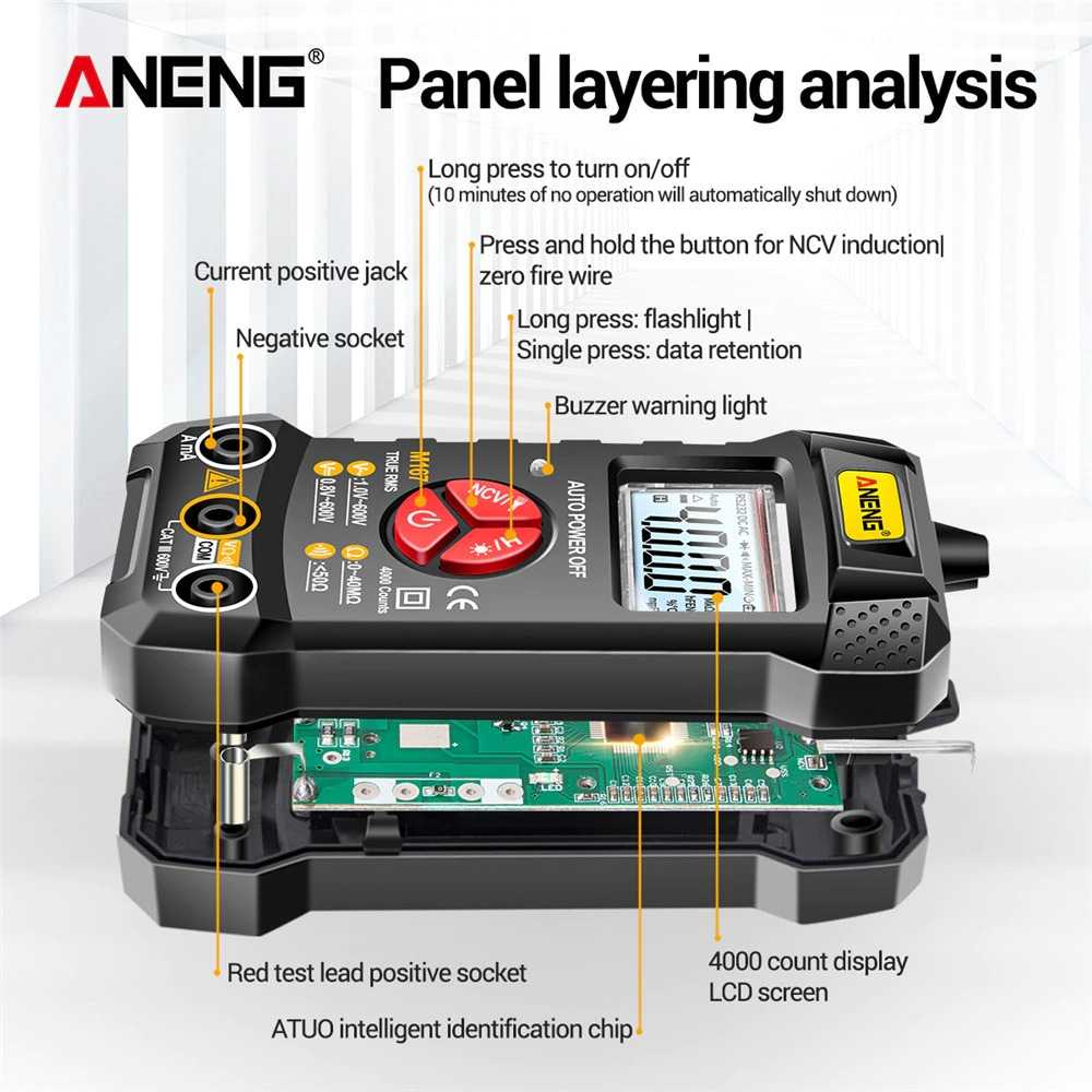 IDN TESTER - ANENG Digital Multimeter True RMS Voltage Tester - M167