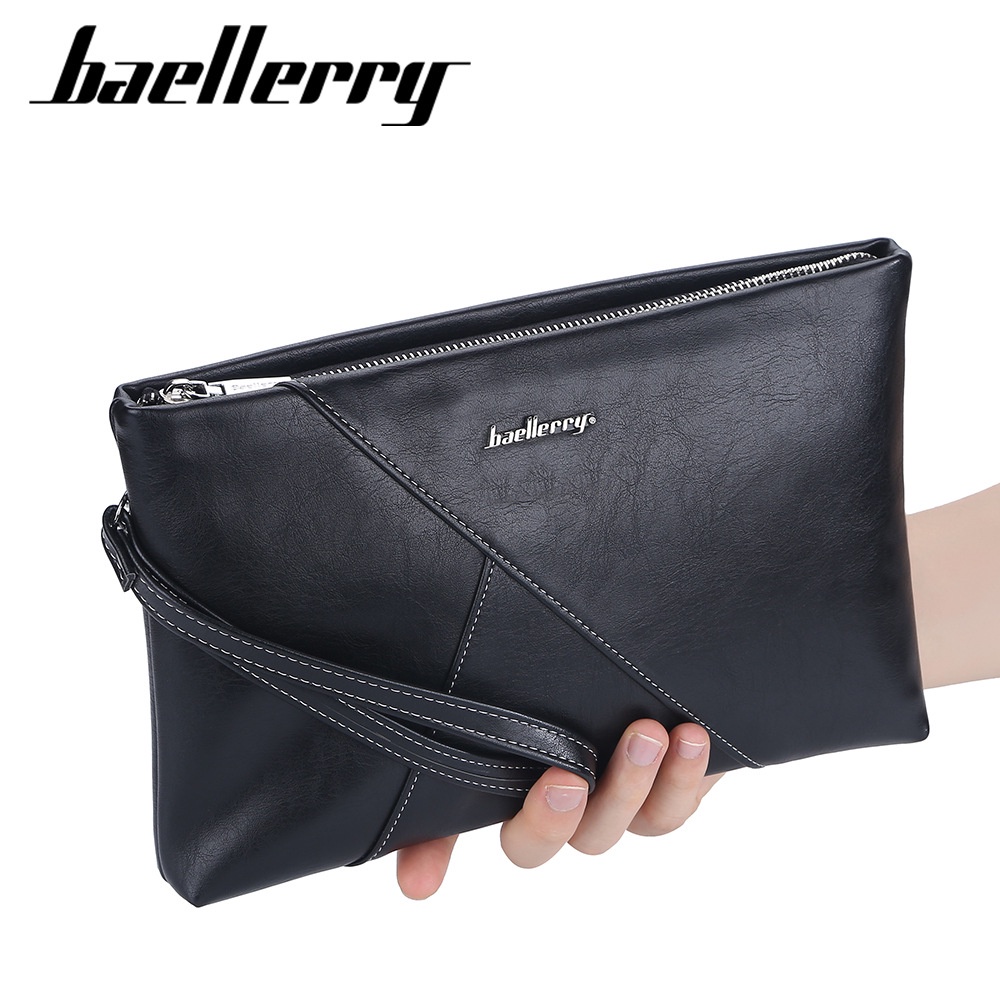 BAELLERRY S1130 Tas Tangan Pria Terbaru Kekinian Clutch Bag Pria Tas Dompet Pria Dompet Cowok Dewasa Handbag Pria Kulit Dompet Besar Pria