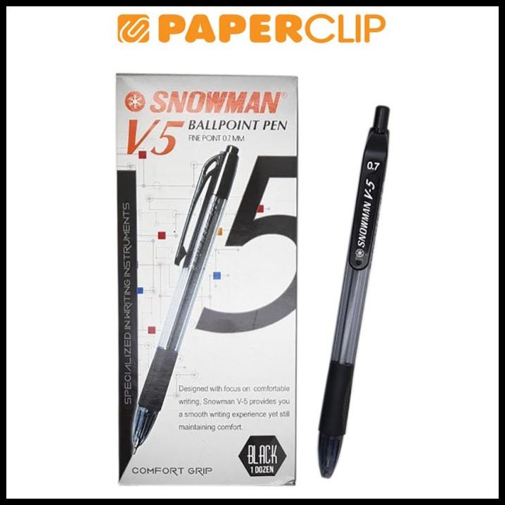 

Force | Pulpen / Pen Snowman V-5 07 Isi 12 Hitam