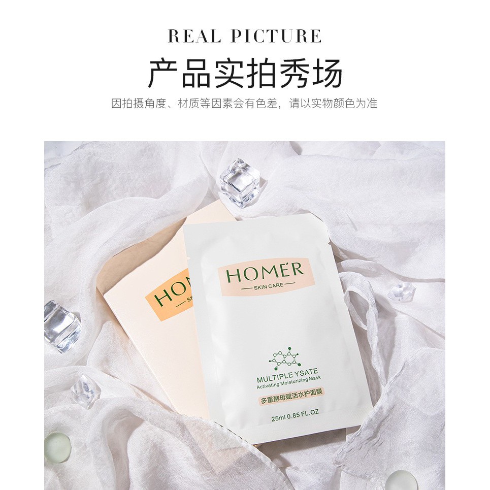 HMYS homer multiple ysate moisturizing face sheet mask masker wajah ke