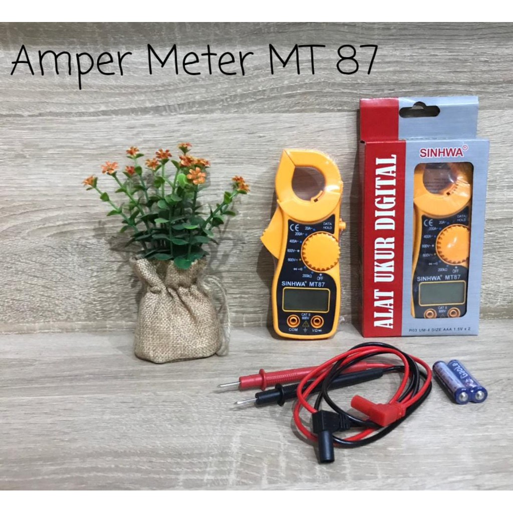 TANG AMPERE SINHWA/ Digital Clamp Meter MT87 / Tang Ampere Multimeter MT-87/ Kabel Tester Ukur