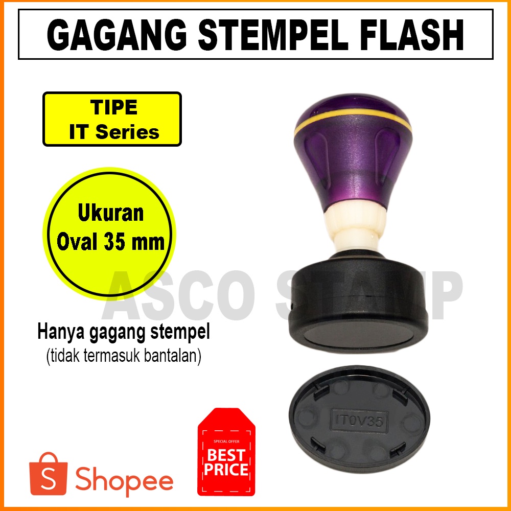 

Gagang Stempel Flash IT Oval 35 mm