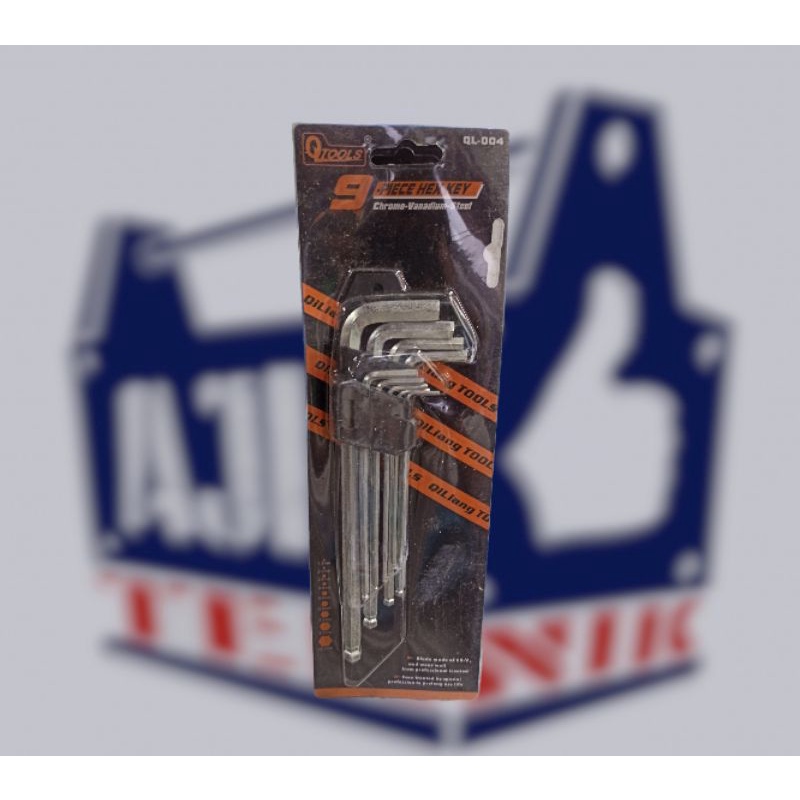 Kunci l ballpoint panjang 9pcs murah meriah bagus