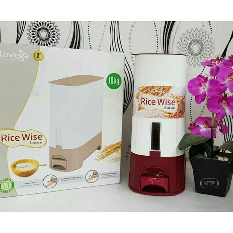 Tempat Beras 10kg merk Rovega