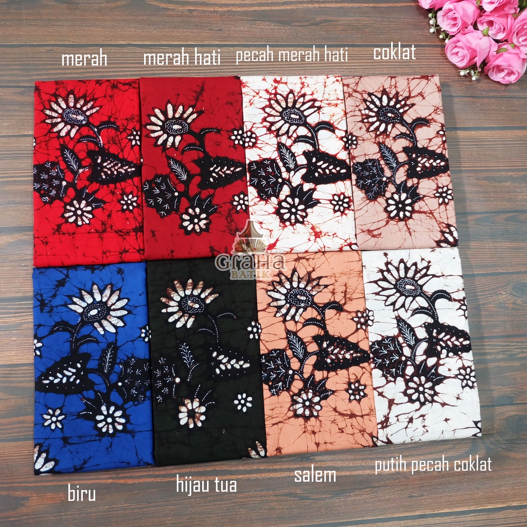 KAIN BATIK TULIS BAKARAN ASLI PATI BAHAN KATUN PREMIUM MATAHARI KLASIK